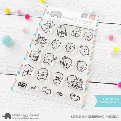 Mama Elephant Clear Stamps - Little Gingerbread Agenda